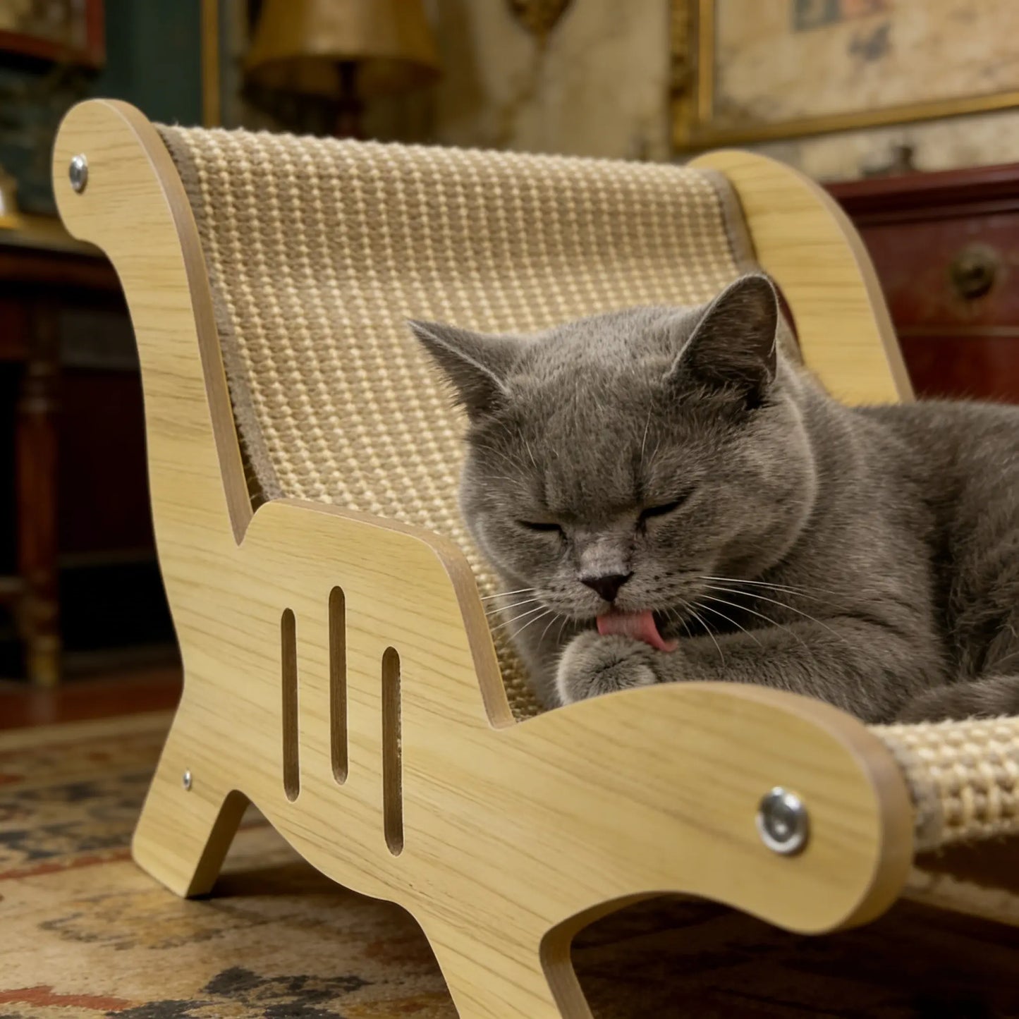 Cat Scratching Post & Kitty Lounge Chair | Kin & Kibble