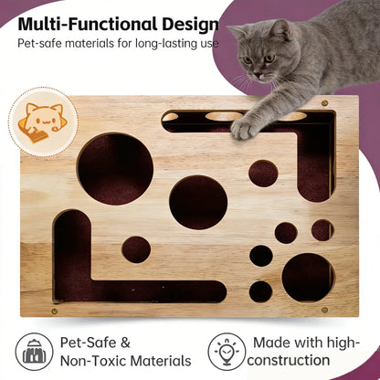 Transform Your Cat's Nail Care Routine with the Cat Nail File Scratch Enrichment Box - A Fun, Stress-Free Solution for Indoor Cats!