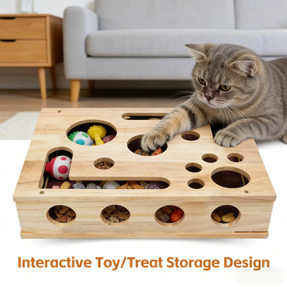 Transform Your Cat's Nail Care Routine with the Cat Nail File Scratch Enrichment Box - A Fun, Stress-Free Solution for Indoor Cats!