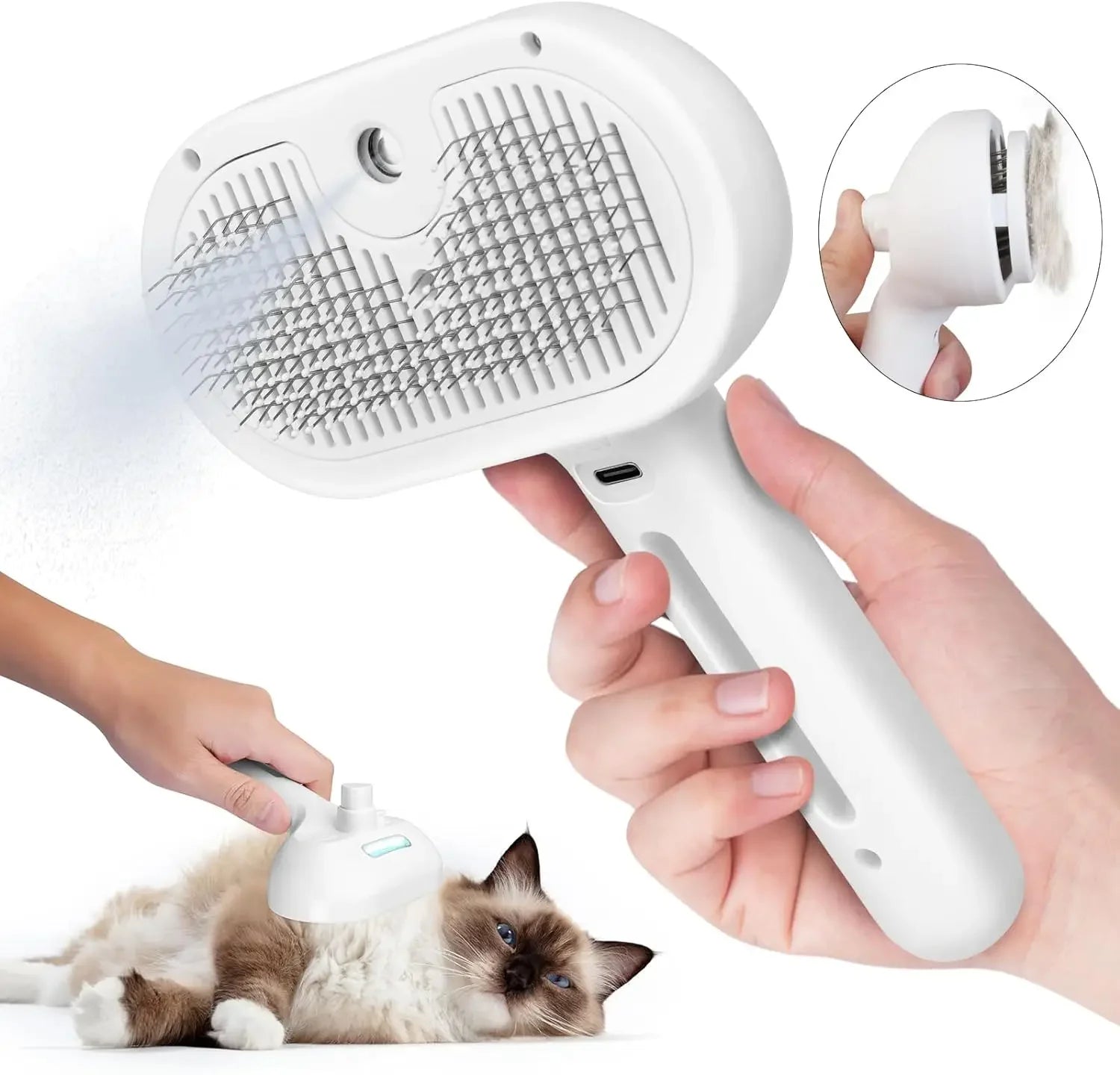 Pet Spray Grooming Brush for Dogs & Cats | Kin & Kibble