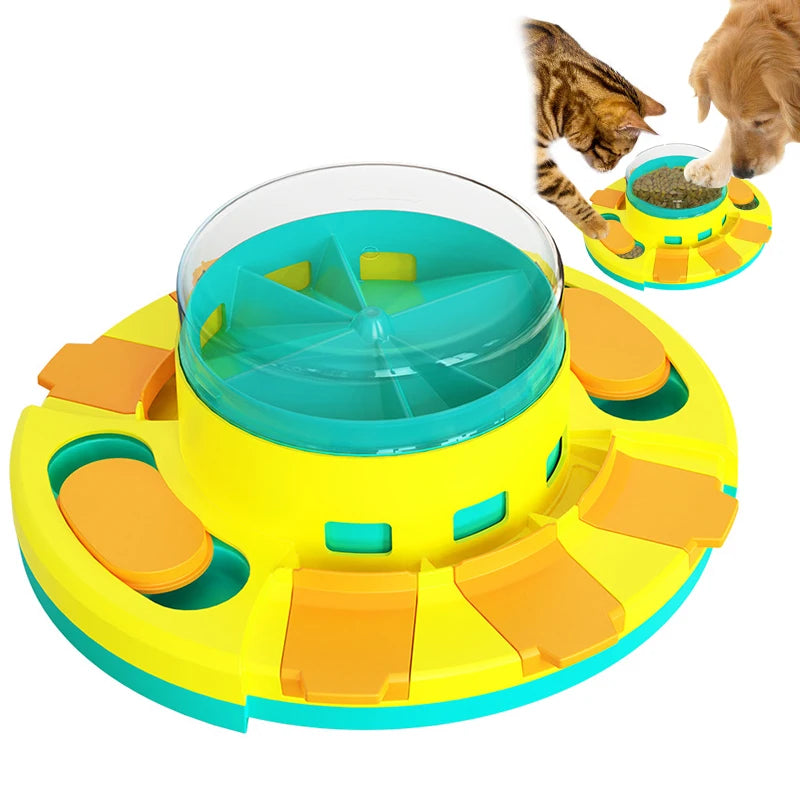Interactive Dog and Cat Puzzle Feeder Toy