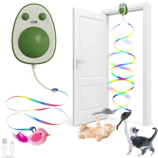 Hanging Cat Wand Toy for Indoor Play | Kin & Kibble