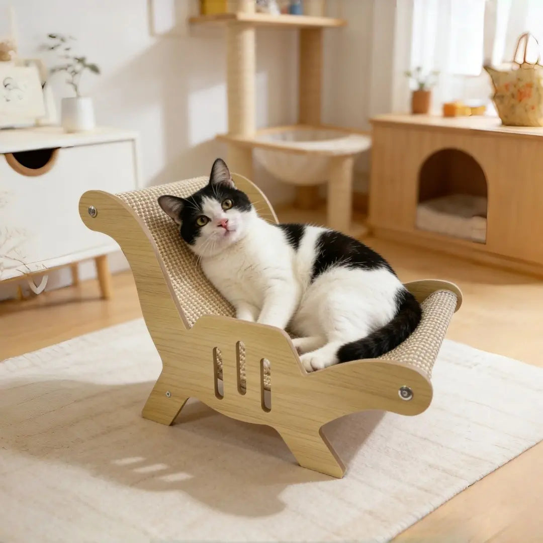 Cat Scratching Post & Kitty Lounge Chair | Kin & Kibble